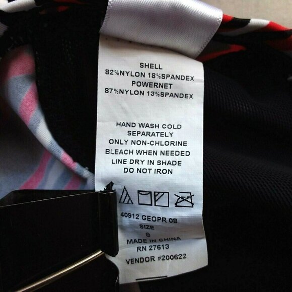 Inches Off Women's Geo Print Tankini Top - Picture 6 of 7